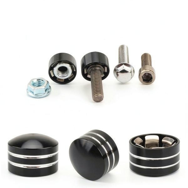 Daklvng Motorcycle Bolt Caps Aluminum Stainless Steel-4