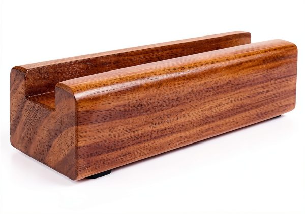 DOITOOL Mirror Stand Holder Duty Floor Stand 9.8" Wood Base Brown-2
