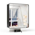 Medicine Cabinet Keonjinn 30x32 Wall Mount with Adjustable Shelf-0