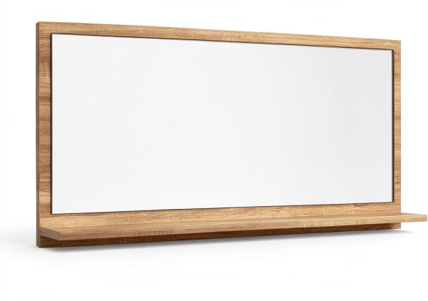 Bathroom Mirror vidaXL Modern Sonoma Oak Shelf 35.4L x 4.1W-5