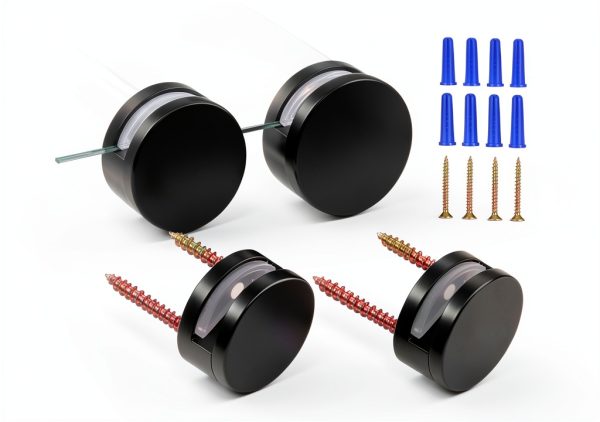 Mirror Clips DOPENSPI 4PCS Wall Mount Kit for Frameless Mirrors-0