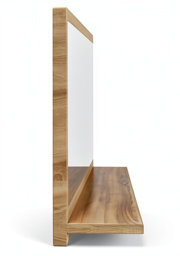 Bathroom Mirror vidaXL Modern Sonoma Oak Shelf 35.4L x 4.1W-3