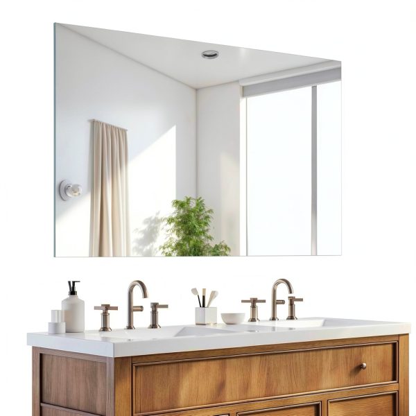 Frameless Mirror 30x40 CILIBER Bathroom Shatterproof Polished Edge-0