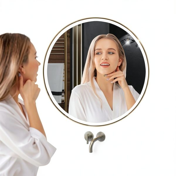 LED Bathroom Mirror 24" KQTULH Vanity Dimmable Front & Back Light-1
