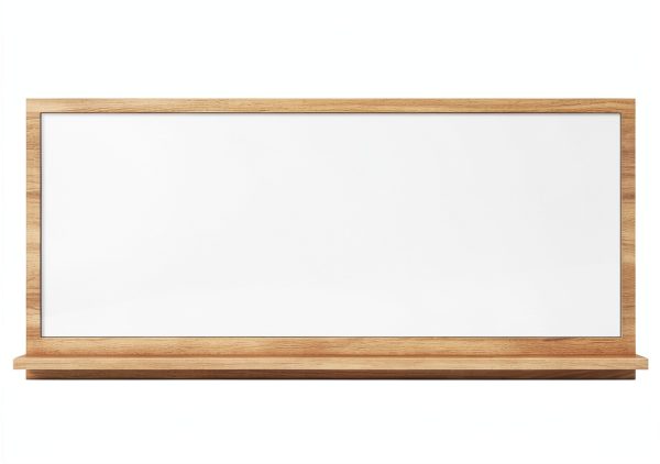 Bathroom Mirror vidaXL Modern Sonoma Oak Shelf 35.4L x 4.1W-0