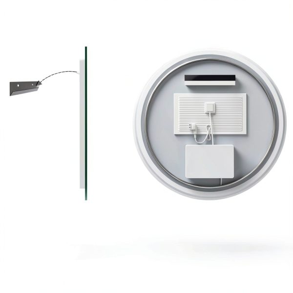 LED Bathroom Mirror 24" KQTULH Vanity Dimmable Front & Back Light-6