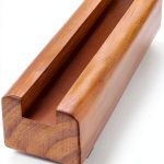 DOITOOL Mirror Stand Holder Duty Floor Stand 9.8" Wood Base Brown-0