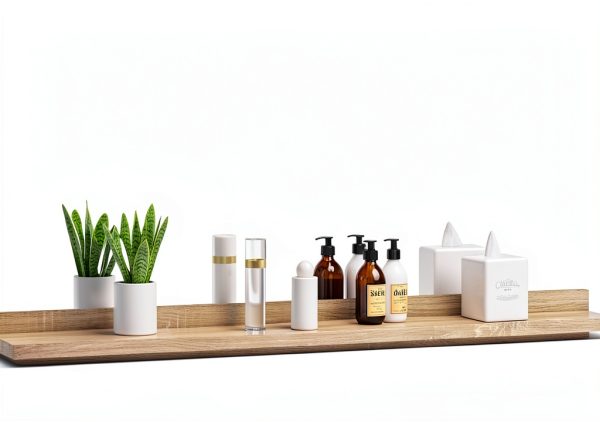 Bathroom Mirror vidaXL Modern Sonoma Oak Shelf 35.4L x 4.1W-1