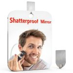 Shower Mirror JKNEIWA 10.6x8 Plexiglass Wall Mount for Shaving &-0