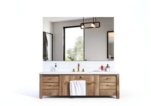 Frameless Mirror 30x40 CILIBER Bathroom Shatterproof Polished Edge-3