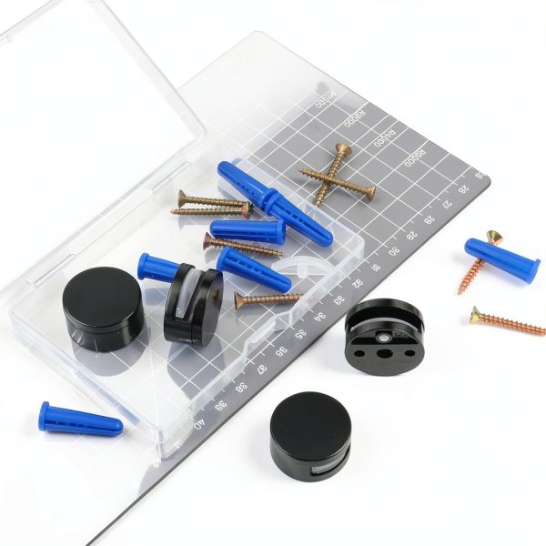 Mirror Clips DOPENSPI 4PCS Wall Mount Kit for Frameless Mirrors-6