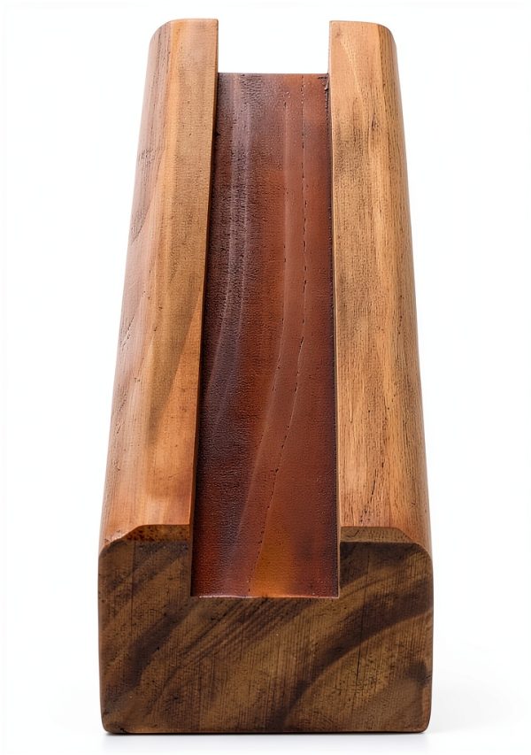 DOITOOL Mirror Stand Holder Duty Floor Stand 9.8" Wood Base Brown-4