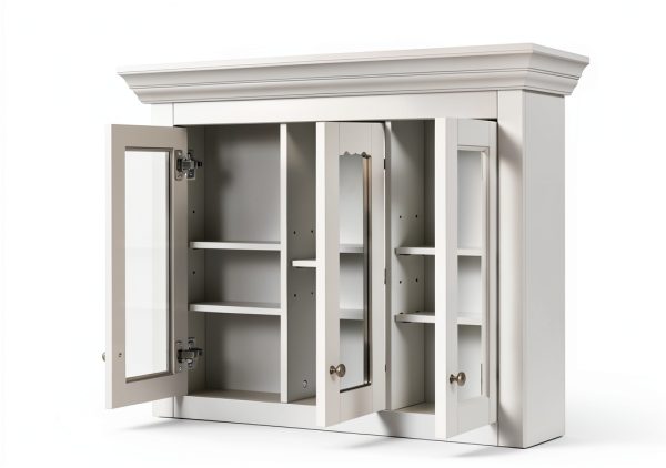 Bathroom Wall Cabinet Merax 35" White Mirror Medicine Cabinet-2