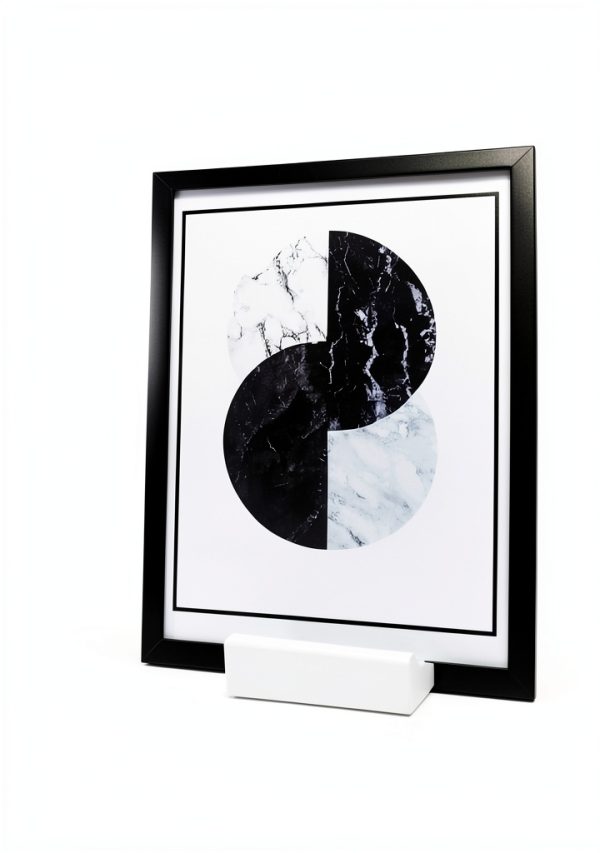 Wood Floor Mirror Stand Gadpiparty 25cm Anti Slip Base White-7