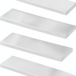 4 PCS White Medicine Cabinet Shelves Replacement,13 Inch Wooden Bathroom Cabinet Shelf,Medicine Cabinets Replacement Shelves for Living Room Bathroom Kitchen Wall Mounted Medicine Cabinet-0