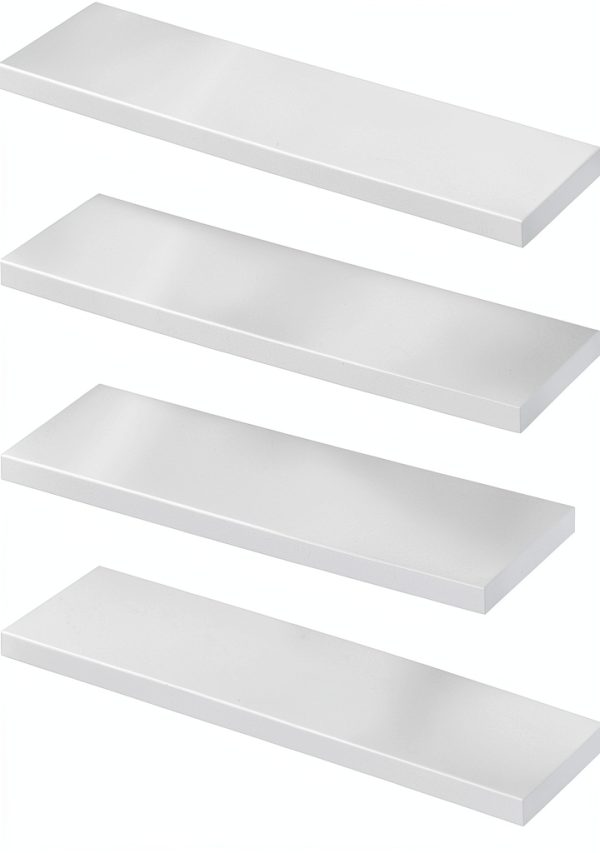 4 PCS White Medicine Cabinet Shelves Replacement,13 Inch Wooden Bathroom Cabinet Shelf,Medicine Cabinets Replacement Shelves for Living Room Bathroom Kitchen Wall Mounted Medicine Cabinet-0