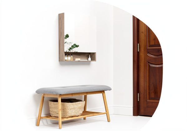 Bathroom Medicine Cabinet Mirror GRUSIGN 32" x 24" Wall-Mount-3