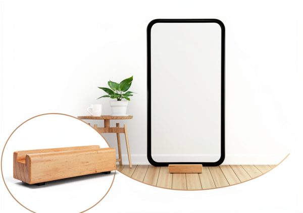 DOITOOL Mirror Stand Holder Heavy Duty Floor Stand 9.8 Inch Beige-7